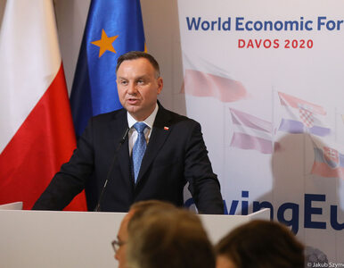 Andrzej Duda w Davos: Polska była dzisiaj wymieniana jako kraj, który...