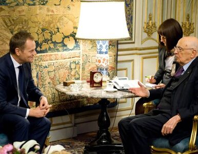 Miniatura: Tusk spotkał się z prezydentem Włoch....