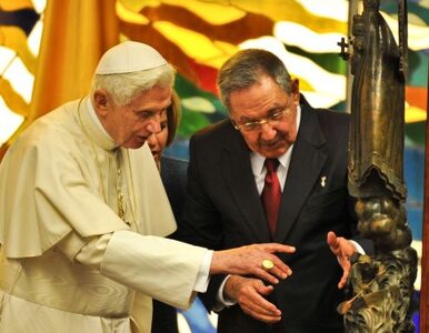 Miniatura: Benedykt XVI w Pałacu Rewolucji. Raul...