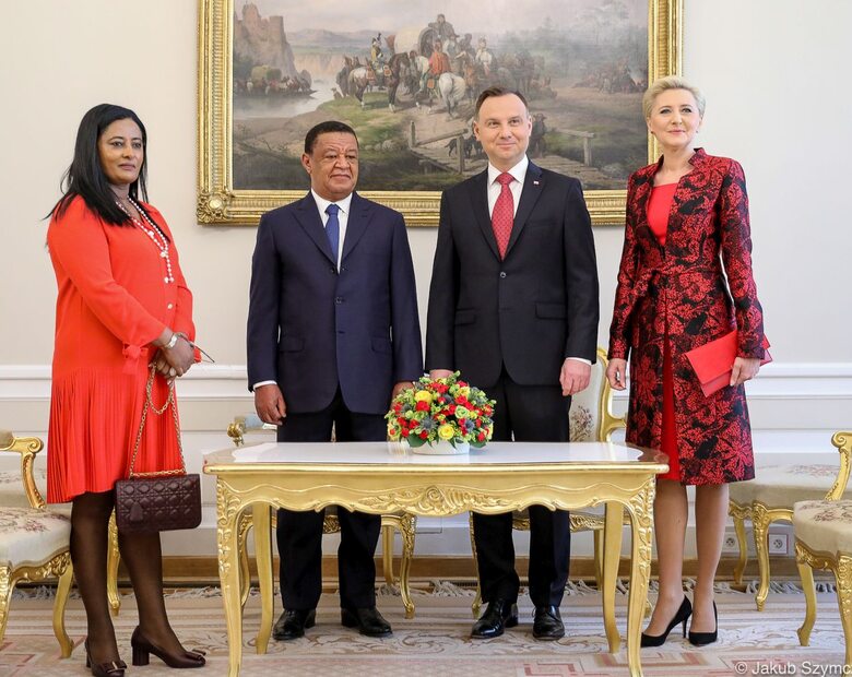 Miniatura: Etiopska para prezydencka w Polsce....