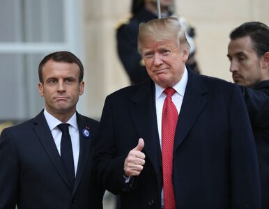 Miniatura: Trump uderza w Macrona. „W Paryżu zaczęli...