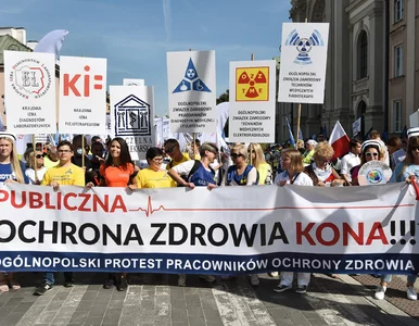 Miniatura: Protest medyków. Demonstranci domagają się...