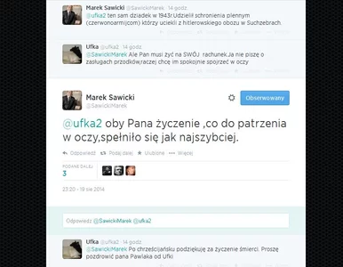 Miniatura: Sawicki przesadził? "Oby Pana życzenie...