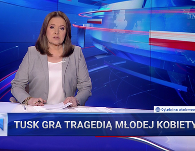 „Wiadomości” oskarżają Tuska o „grę tragedią młodej kobiety”. Pokazano...