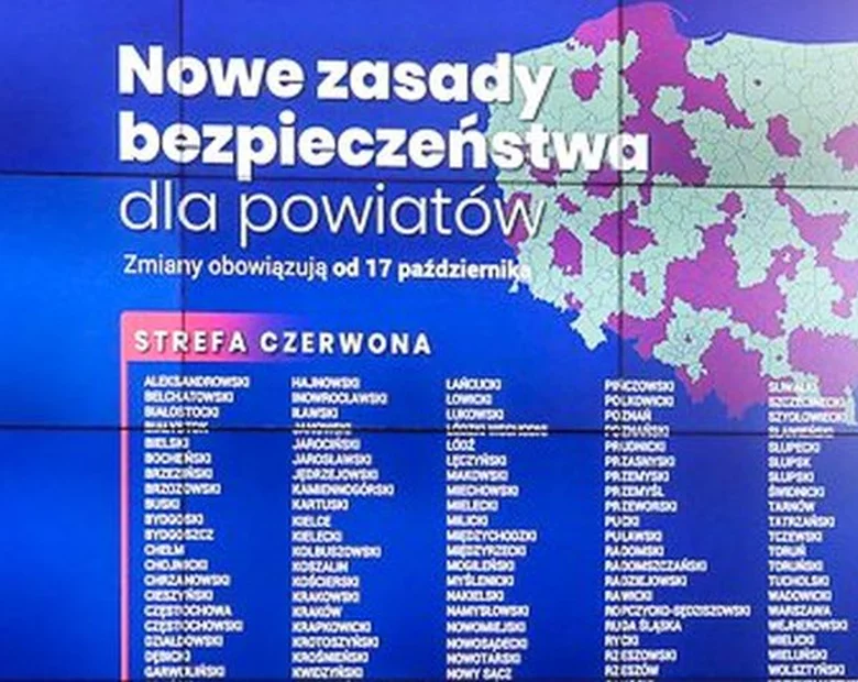 Miniatura: 152 miasta i powiaty w czerwonej strefie....