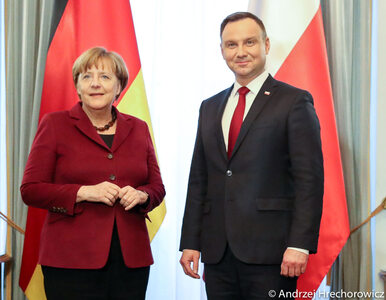Miniatura: Duda spotkał się z Merkel. Rozmawiali o...