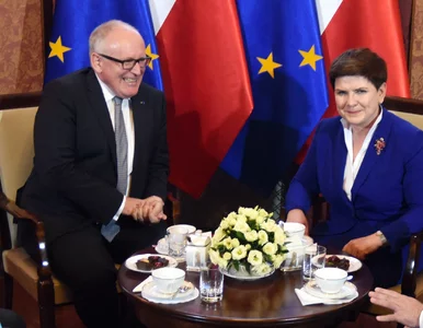 Miniatura: Po spotkaniu Timmermans-Szydło ws.TK. "To...