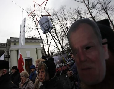 Miniatura: Protest przed ambasadą. "Rosja bez Putina....