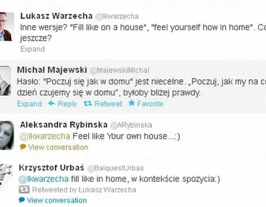 Miniatura: "Feel like at home?". Twitter kpi z wpadki...