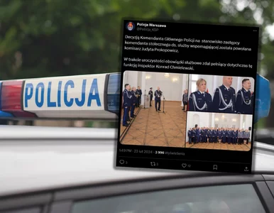 Miniatura: Nowa wiceszefowa stołecznej policji....