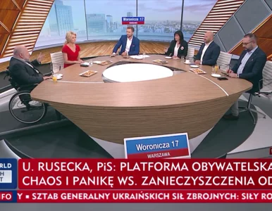 Miniatura: Spięcie na antenie TVP Info. Libicki...