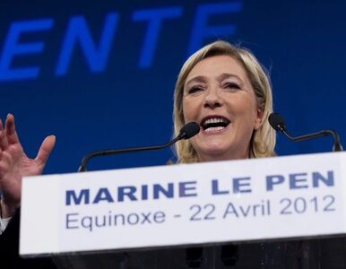 Le Pen nie poprze Sarkozy`ego ani Hollande`a? Krytykuje obu