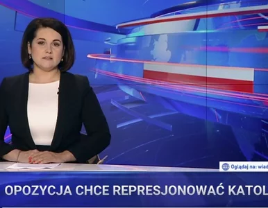 Miniatura: Odlot w „Wiadomościach” TVP. Porównano...