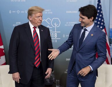 Miniatura: Spięcie Trumpa z premierem Kanady. USA...