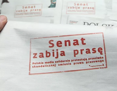 Miniatura: Senat już nie chce "zabijać prasy"