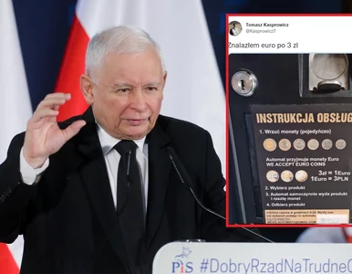 Miniatura: Euro po 3 złote. Jarosław Kaczyński...