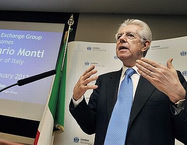 Miniatura: Monti: źle się stało, że Włochom spadł...