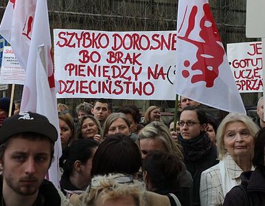 Miniatura: Kraków: "Solidarność" w obronie edukacji