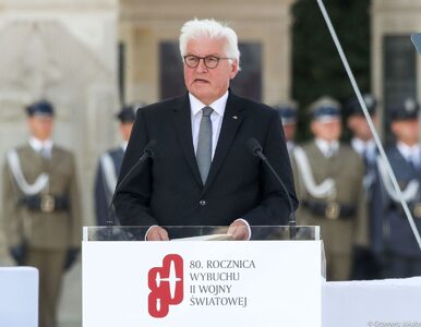 Miniatura: Prezydent Niemiec w Warszawie: Stoję przed...