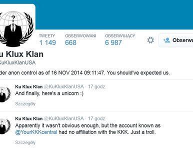 Miniatura: Hakerzy z Anonymous przejęli konta Ku Klux...