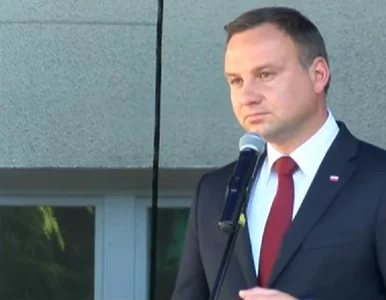 Miniatura: Prezydent Duda z trudem hamuje łzy. „Mam...