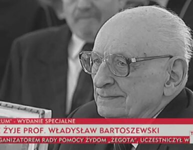 Miniatura: Weiss: Bartoszewski był symbolem innej...