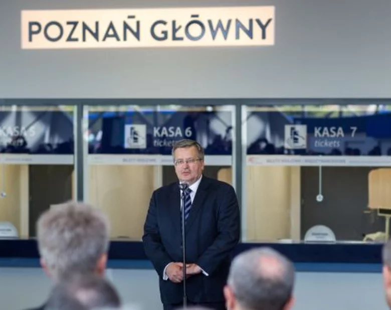 Miniatura: Komorowski otworzył nowy dworzec Poznań...