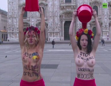 Miniatura: Nagi protest Femenu w Mediolanie....