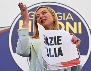 Włochy. Prawicowa koalicja zostawia konkurentów w tyle. Giorgia Meloni...