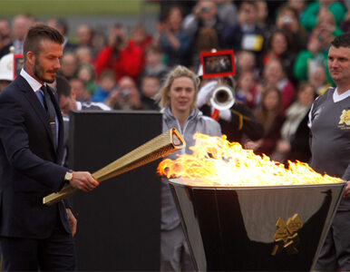 Beckham ze zniczem. Ogień olimpijski dotarł na Wyspy
