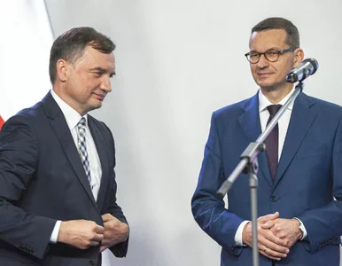 Miniatura: Ziobro i Morawiecki na dwóch różnych...