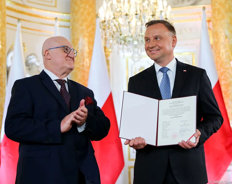 Miniatura: Andrzej Duda na Zamku Królewskim odebrał...