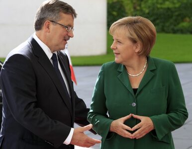 Miniatura: Komorowski i Merkel za rozwojem współpracy