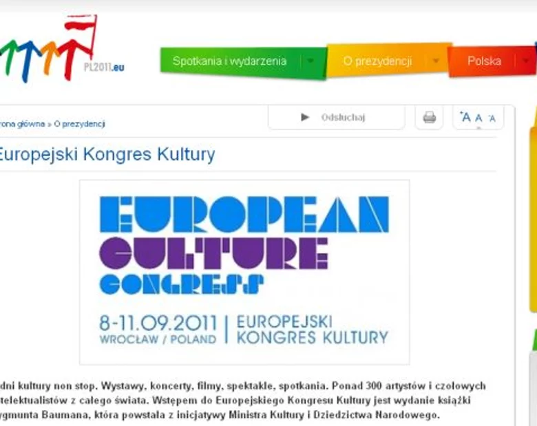 Miniatura: Rozpoczął się Europejski Kongres Kultury