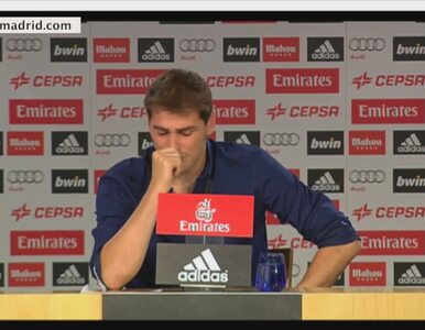Miniatura: Casillas pożegnał Real ze łzami w oczach....