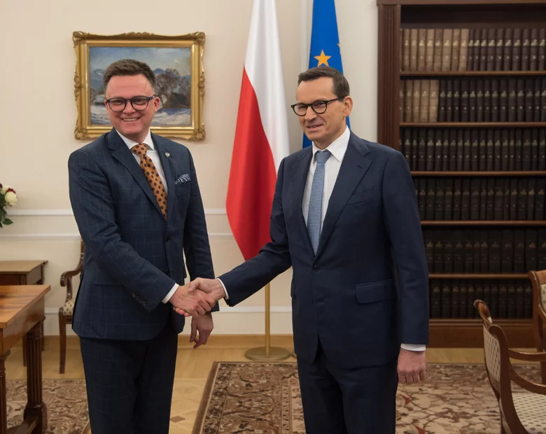 Miniatura: Morawiecki rozmawiał z Hołownią. Zdradził,...