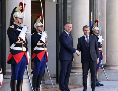 Miniatura: Andrzej Duda spotkał się z Emmanuelem...