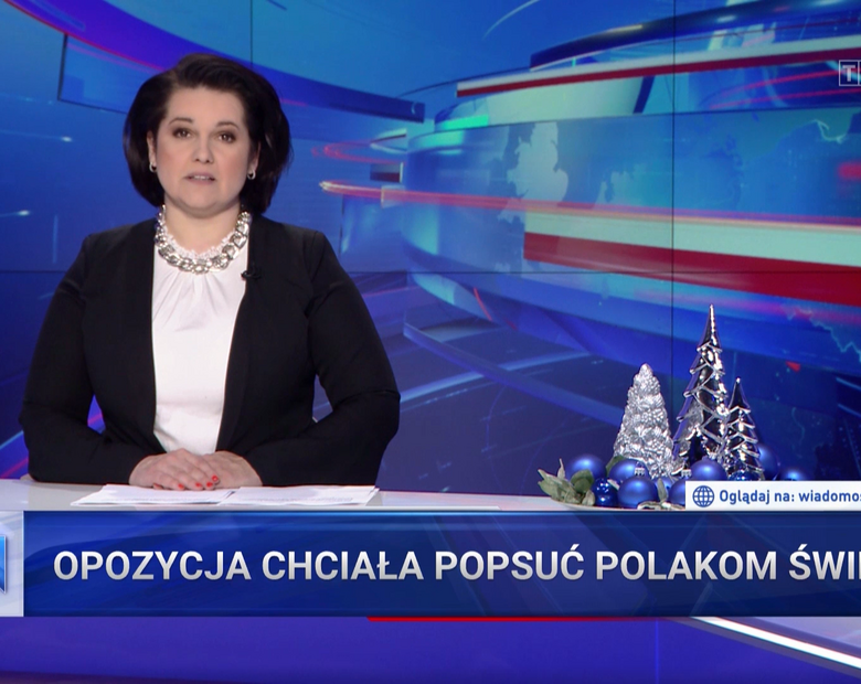 „Opozycja chciała popsuć Polakom święta”. „Wiadomości” TVP nie...