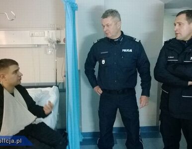 Komendant Główny Policji odwiedził rannych policjantów w szpitalu