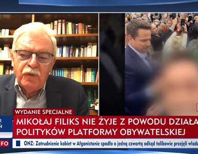 Miniatura: Skandaliczny pasek w TVP Info. „Hieny...