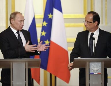 Miniatura: Putin i Hollande kłócą się o sankcje dla...