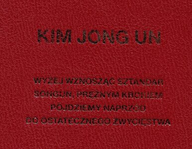 Książeczka napisana przez Kim Dzong Una w Polsce dostępna za darmo
