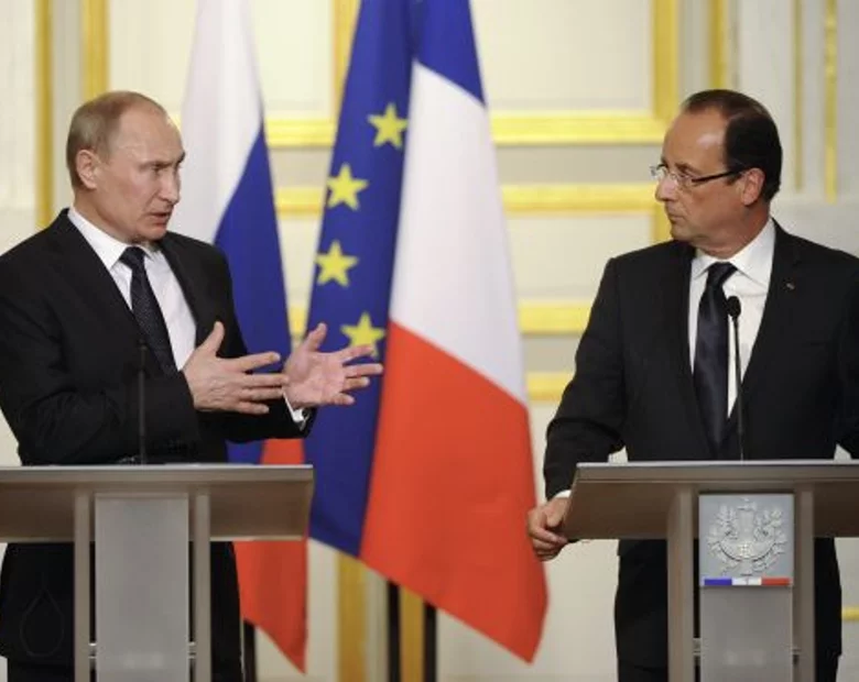 Miniatura: Putin i Hollande kłócą się o sankcje dla...