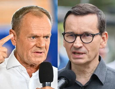 Miniatura: Tusk i Morawiecki przerzucają się...