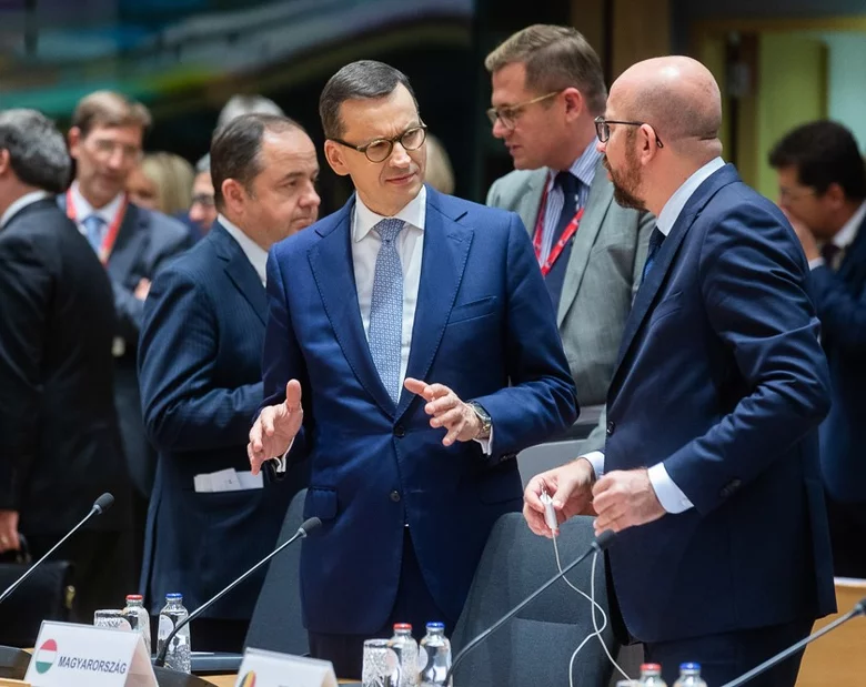 Miniatura: Bruksela. Premier Morawiecki spotkał się z...