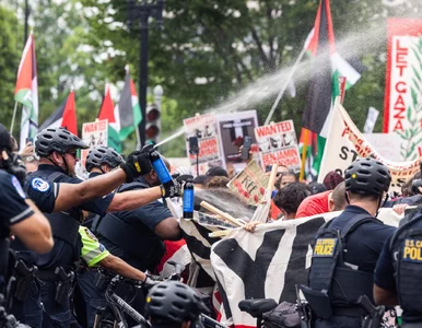 Miniatura: Netanjahu w Kongresie. Policja użyła gazu...