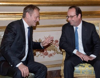 Kontrkandydat? Hollande popiera Tuska. „Nie ma powodu, bym wycofał...