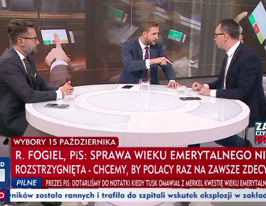 Miniatura: Awantura w studiu TVP. Kłeczek wypraszał...