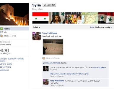 Miniatura: Syryjczycy na Facebooku wzywają do "dnia...