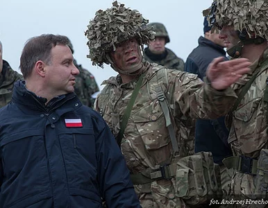 Miniatura: Prezydent Andrzej Duda podczas ćwiczeń...